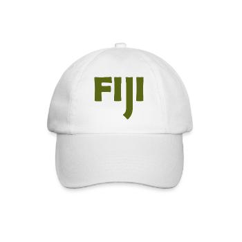 Fiji - Fidschi - Inseln - Pazifik - Südsee - Baseballkappe - Weiß/Weiß - Vorne