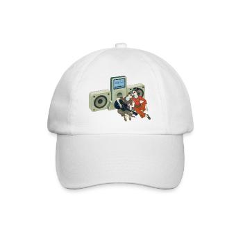 PEACE LOVERS - nice people - Baseball Cap - white/white - Front