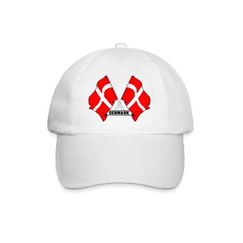 DANEMARK – Drapeaux croisés - Casquette classique - blanc/blanc - Devant