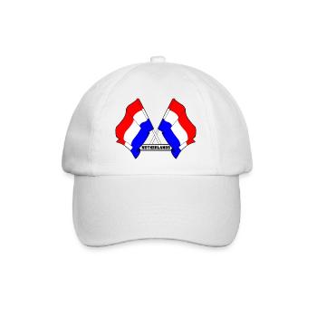 Drapeaux croisés des Pays-Bas - Casquette classique - blanc/blanc - Devant