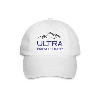 Ultra-Marathonläufer - Baseballkappe - Weiß/Weiß - Vorne
