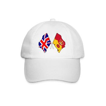 Hampshire & Great Britain Crossed - Baseball Cap - white/white - Front