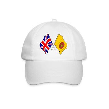 Drapeau du Lancashire et de la Grande-Bretagne - Casquette classique - blanc/blanc - Devant