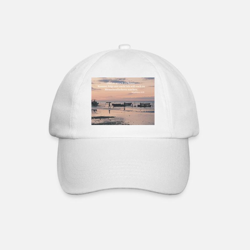 Vocation sur la plage : pêcheur d’hommes - Casquette classique - blanc/blanc