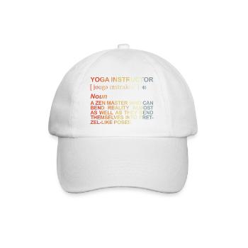 Yoga Teacher Term - Baseball Cap - white/white - Front