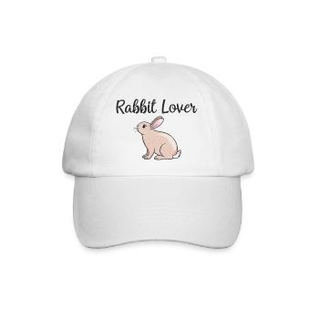 rabbit lovers - Baseball Cap - white/white - Front