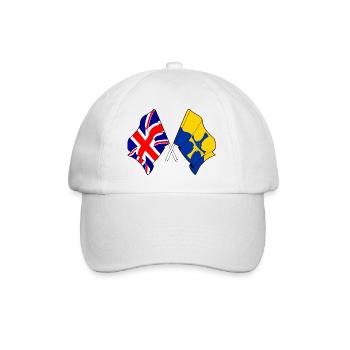 Durham & Großbritannien - Baseballkappe - Weiß/Weiß - Vorne