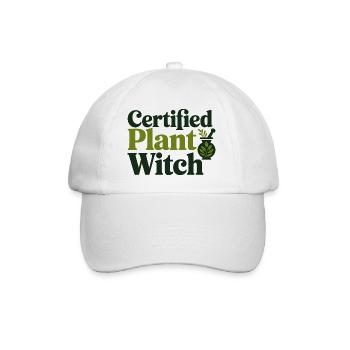 Herbalist Certified Plant Witch Professional Gear - Baseball Cap - white/white - Front