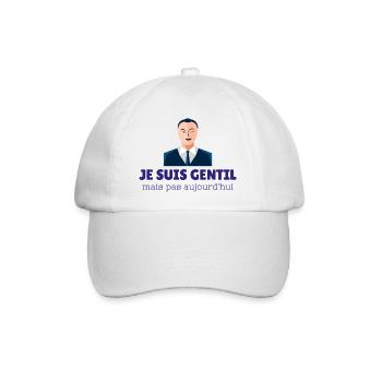 Gentil mais pas aujourd’hui - Casquette classique - blanc/blanc - Devant