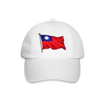 Drapeau de Taïwan - Casquette classique - blanc/blanc - Devant