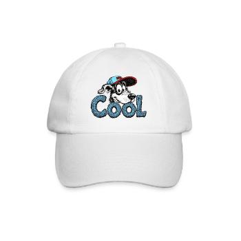 Graphique de chien toujours cool - Casquette classique - blanc/blanc - Devant