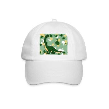 Brachiosaurus Dino - Casquette classique - blanc/blanc - Devant