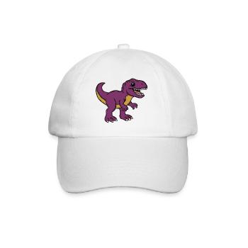 Dino - Baseballkappe - Weiß/Weiß - Vorne