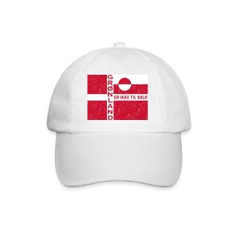 Emblème du Groenland Non à vendre - Casquette classique - blanc/blanc - Devant