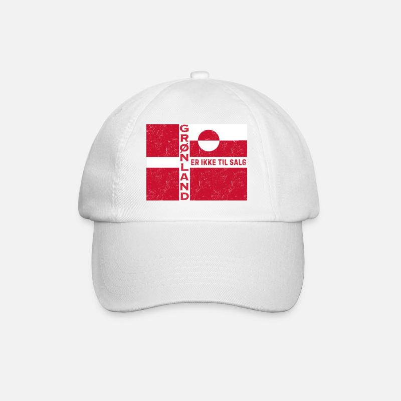 Emblème du Groenland Non à vendre - Casquette classique - blanc/blanc