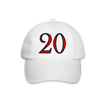 20. 20th ANNIVERSARY. 20 YEARS ANNIVERSARY. 20 YEARS. - Baseball Cap - white/white - Front