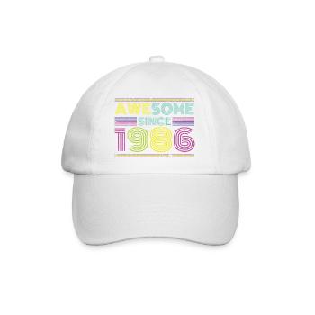 Neon Retro 1996 Jubiläum - Baseballkappe - Weiß/Weiß - Vorne