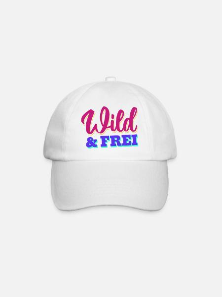 Wild & Frei - Baseballkappe - Weiß/Weiß