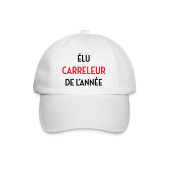 Elected Tiler of the Year - Baseball Cap - white/white - Front
