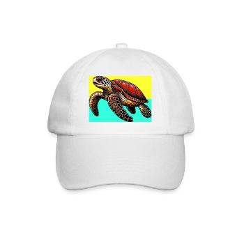 tortue - Casquette classique - blanc/blanc - Devant