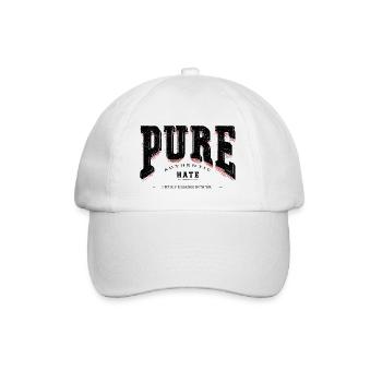 Pure HAte - Baseball Cap - white/white - Front