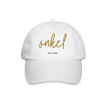 Onkel est 2026 - Baseballkappe - Weiß/Weiß - Vorne