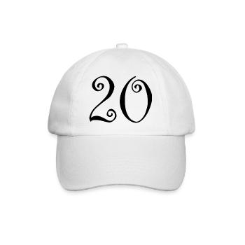 JAHRESTAG. ALLES GUTE ZUM GEBURTSTAG. ALLES GUTE ZUM GEBURTSTAG. - Baseballkappe - Weiß/Weiß - Vorne