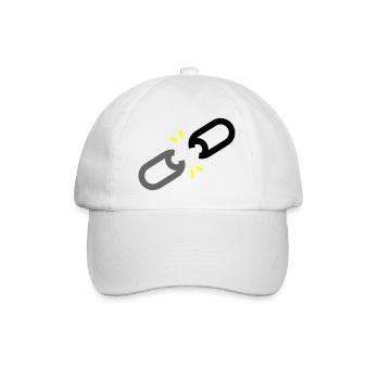 Gesprengte Kette Freiheit - Baseballkappe - Weiß/Weiß - Vorne