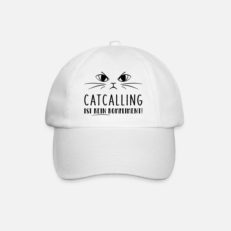 Les sifflements n’est pas un compliment ! - Casquette classique - blanc/blanc