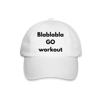 BLABLABLA go workout - Casquette classique - blanc/blanc - Devant