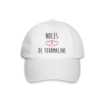Tourmaline Wedding 52 years of marriage - Baseball Cap - white/white - Front