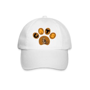 Chat - Casquette classique - blanc/blanc - Devant