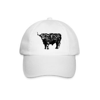 Highland Cattle - Baseball Cap - white/white - Front