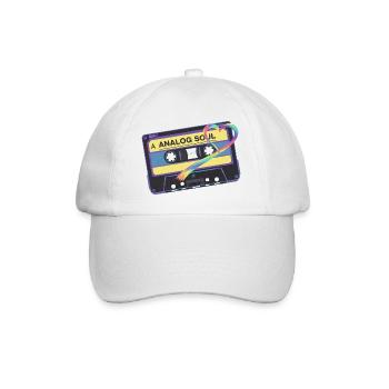 Analog Soul Vintage Cassette Heart Art - Baseball Cap - white/white - Front