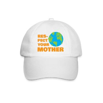 Respect Your Mother Earth Retro Eco Nature Graphic - Casquette classique - blanc/blanc - Devant