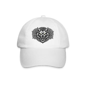 Fenrir Wolf Viking - Baseball Cap - white/white - Front