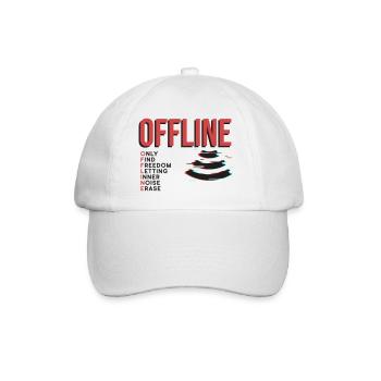 Offline - Baseball Cap - white/white - Front