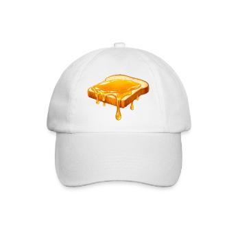 Illustration : Miel sur pain blanc - Casquette classique - blanc/blanc - Devant
