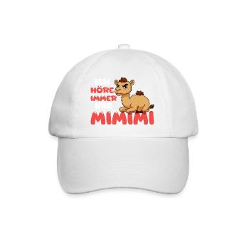 Ich Höre Immer Nur Mimimi Kamel - Baseballkappe - Weiß/Weiß - Vorne