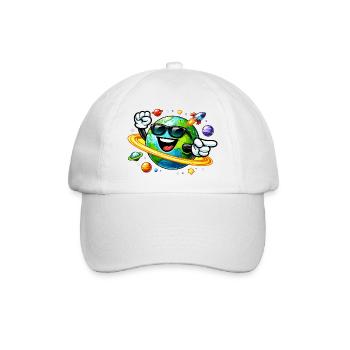 Earth Sunglasses Space Travel - Baseball Cap - white/white - Front