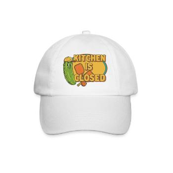 Pickleball Drôle Joueur Cuisine fermée Paddles - Casquette classique - blanc/blanc - Devant