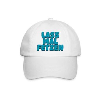 3. lass mal fetzen - Baseballkappe - Weiß/Weiß - Vorne