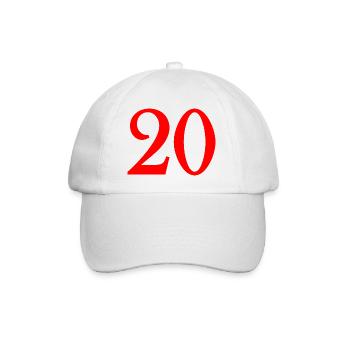 20. 20th ANNIVERSARY. 20 YEARS ANNIVERSARY. 20 YEARS. - Baseball Cap - white/white - Front