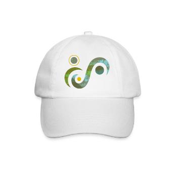 Yoga design_4 - Baseball Cap - white/white - Front