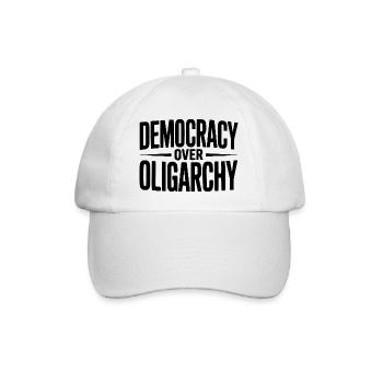 La démocratie sur l’oligarchie - Casquette classique - blanc/blanc - Devant