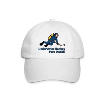 Reine Tarnkunst im Unterwasserhockey - Baseballkappe - Weiß/Weiß - Vorne
