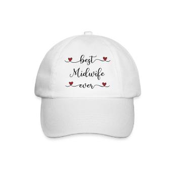 Midwife - Baseball Cap - white/white - Front