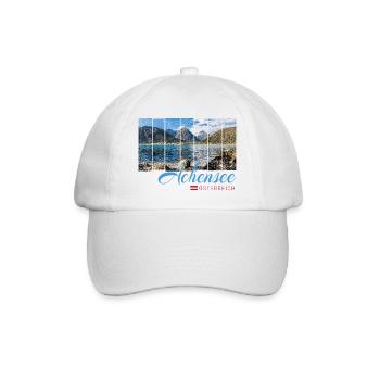 Achensee Tirol Retro Österreich Vintage Souvenir - Baseballkappe - Weiß/Weiß - Vorne