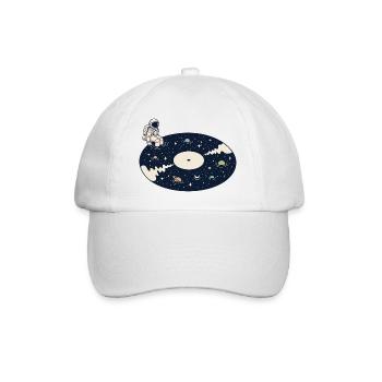 Vinyle Cosmique Astronaut Space Music - Casquette classique - blanc/blanc - Devant
