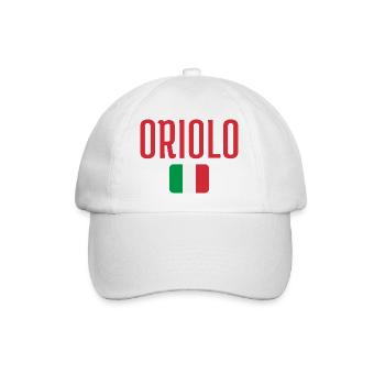 Oriolo Italian Flag - Baseball Cap - white/white - Front